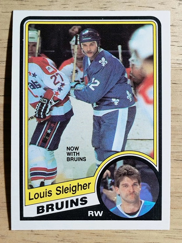 1984-85 O-Pee-Chee #290 Louis Sleigher