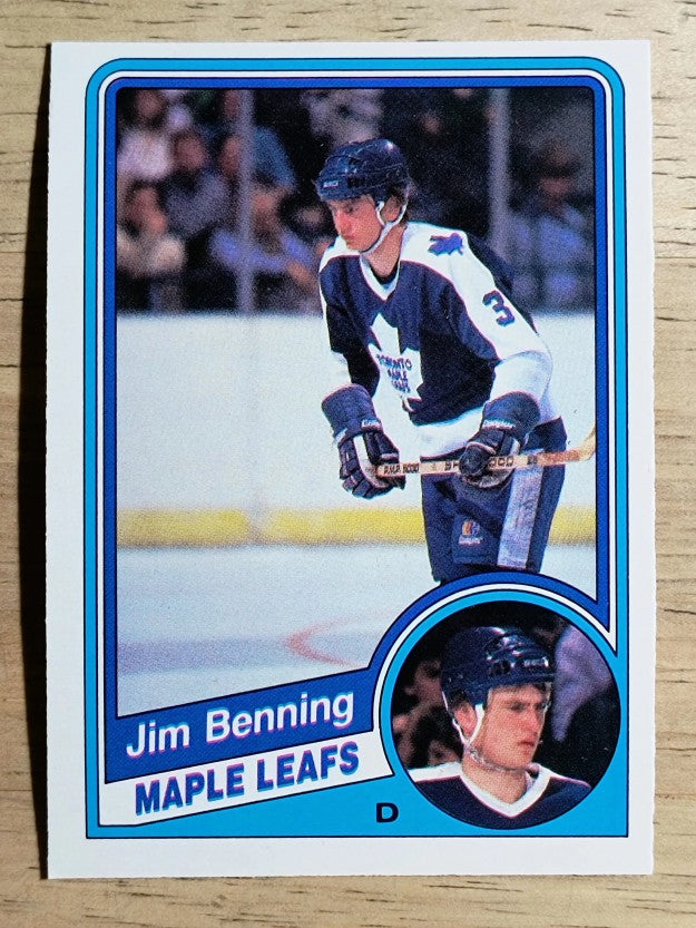 1984-85 O-Pee-Chee #296 Jim Benning