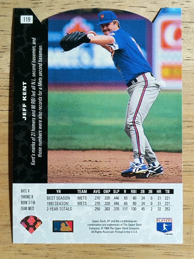 1994 SP Die Cuts #119 Jeff Kent