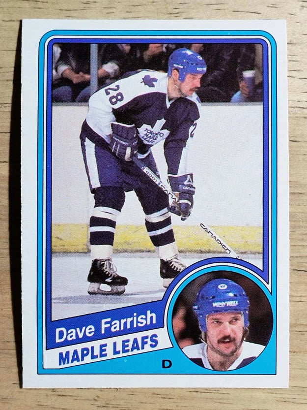 1984-85 O-Pee-Chee #301 Dave Farrish