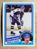 1984-85 O-Pee-Chee #301 Dave Farrish
