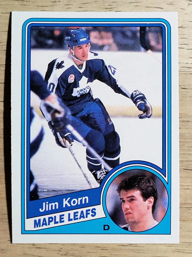 1984-85 O-Pee-Chee #304 Jim Korn