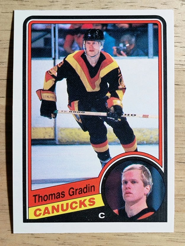 1984-85 O-Pee-Chee #319 Thomas Gradin
