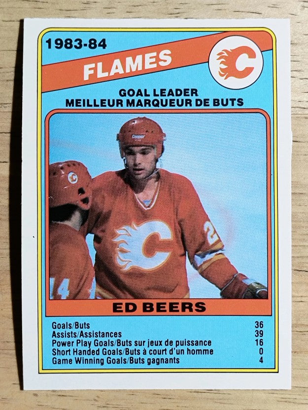 1984-85 O-Pee-Chee #354 Ed Beers SL