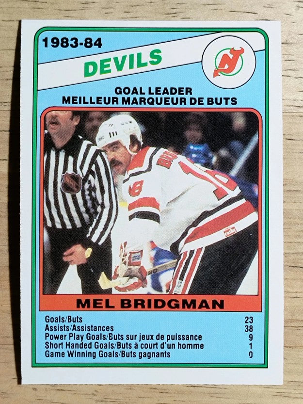 1984-85 O-Pee-Chee #361 Mel Bridgman SL