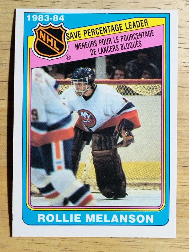 1984-85 O-Pee-Chee #387 Rollie Melanson LL