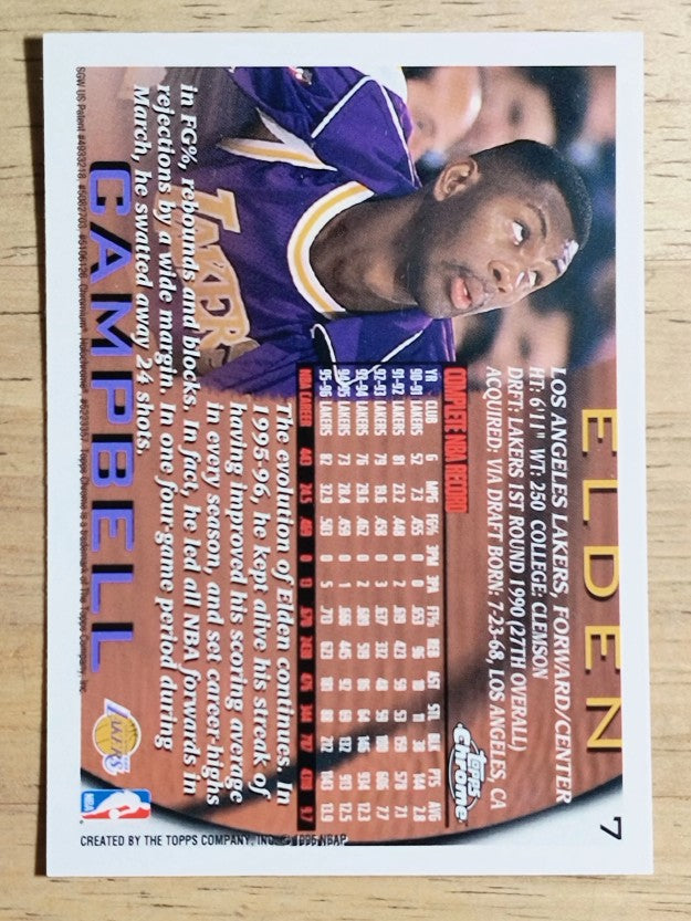 1996-97 Topps Chrome #7 Elden Campbell