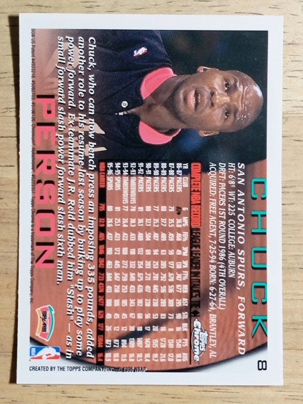 1996-97 Topps Chrome #8 Chuck Person