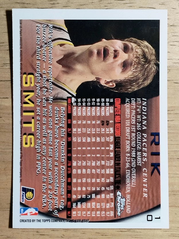 1996-97 Topps Chrome #10 Rik Smits