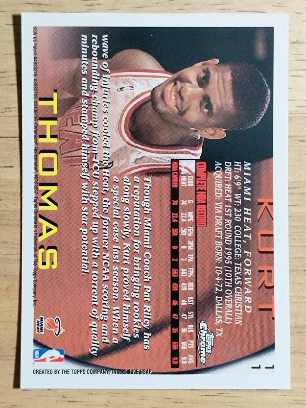 1996-97 Topps Chrome #11 Kurt Thomas