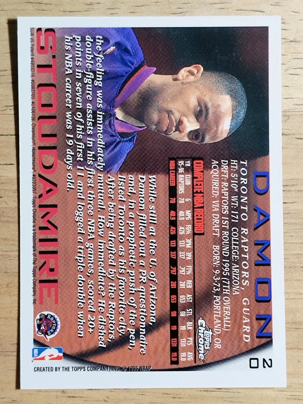 1996-97 Topps Chrome #20 Damon Stoudamire