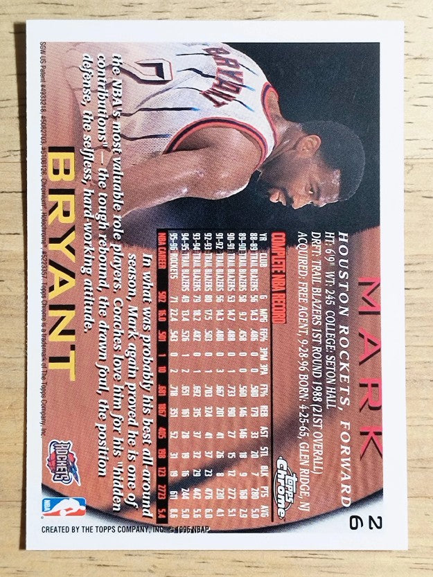 1996-97 Topps Chrome #26 Mark Bryant