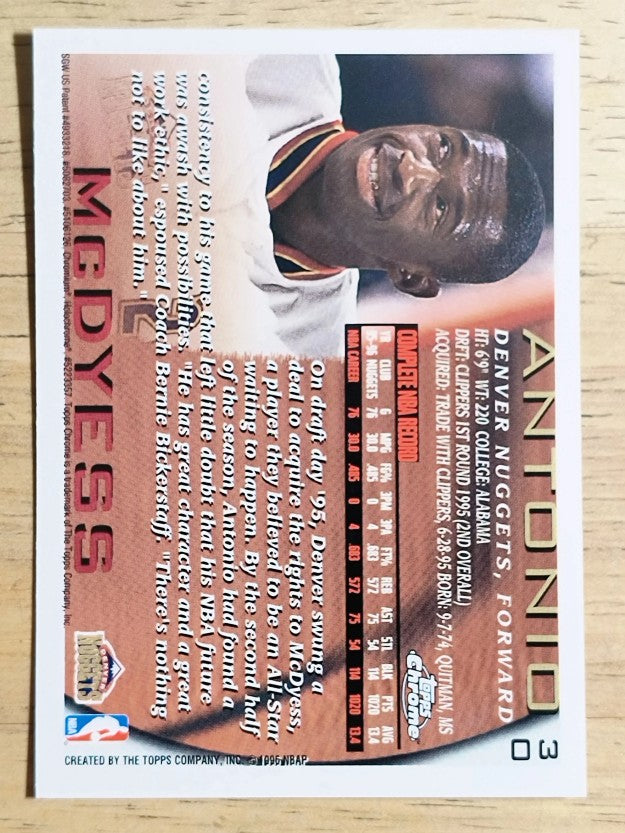 1996-97 Topps Chrome #30 Antonio McDyess