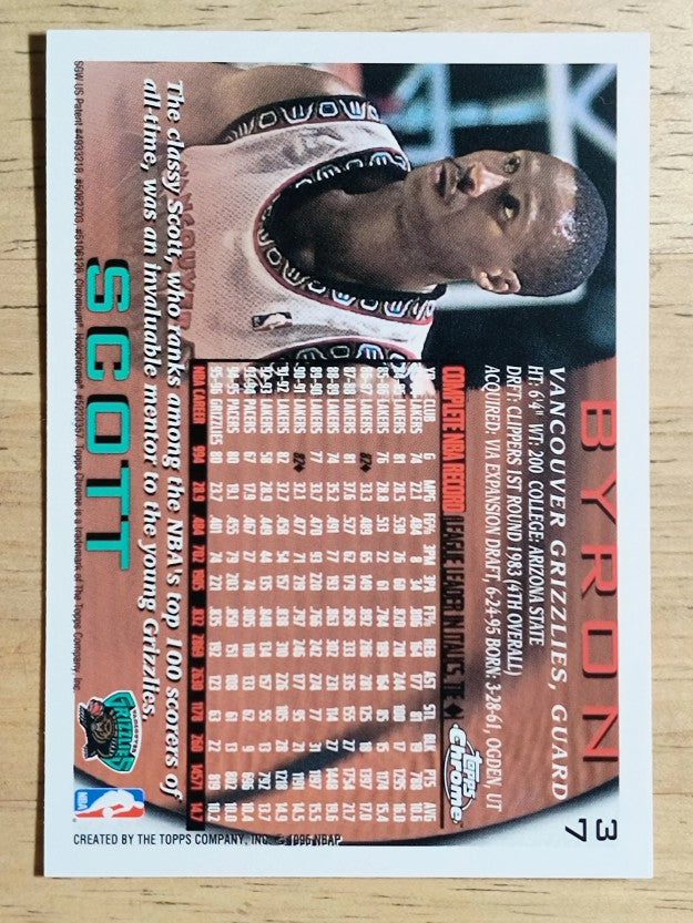 1996-97 Topps Chrome #37 Byron Scott