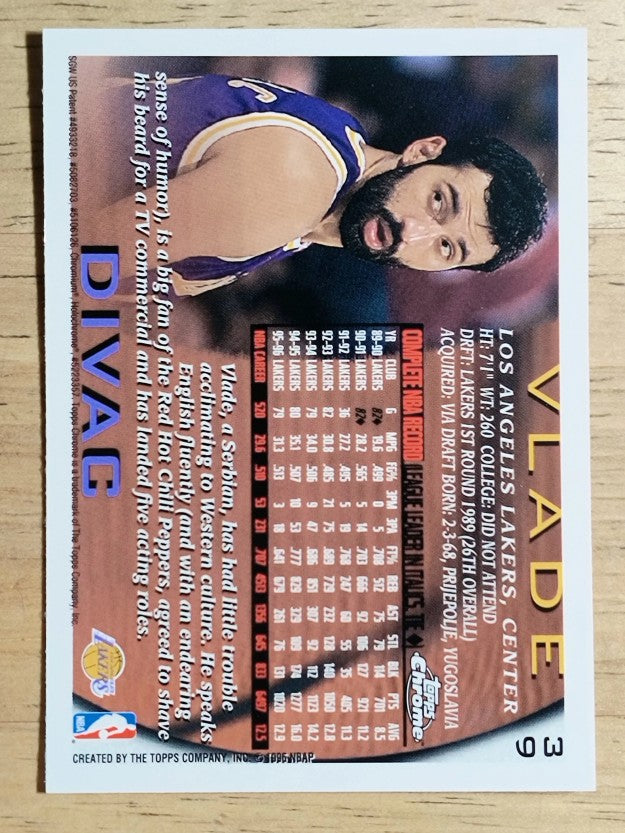 1996-97 Topps Chrome #39 Vlade Divac