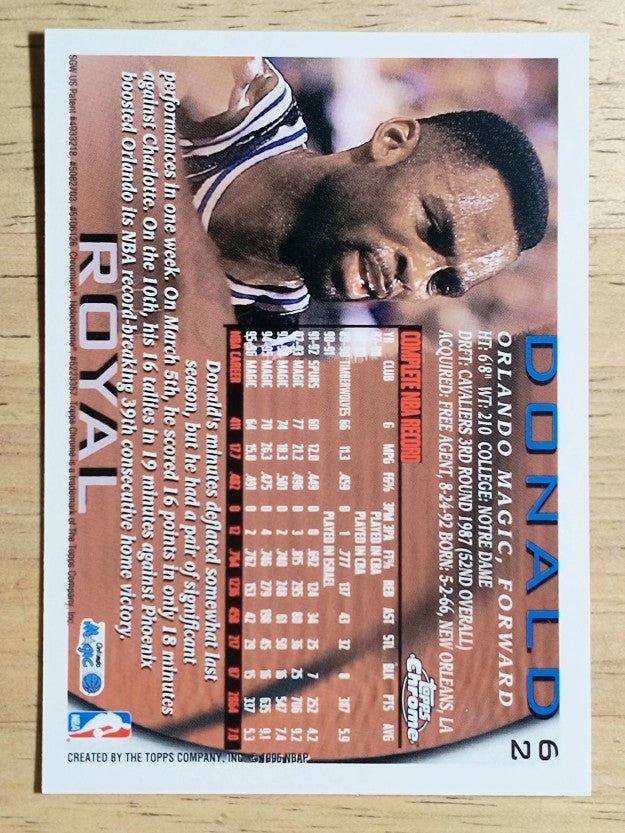 1996-97 Topps Chrome #62 Donald Royal
