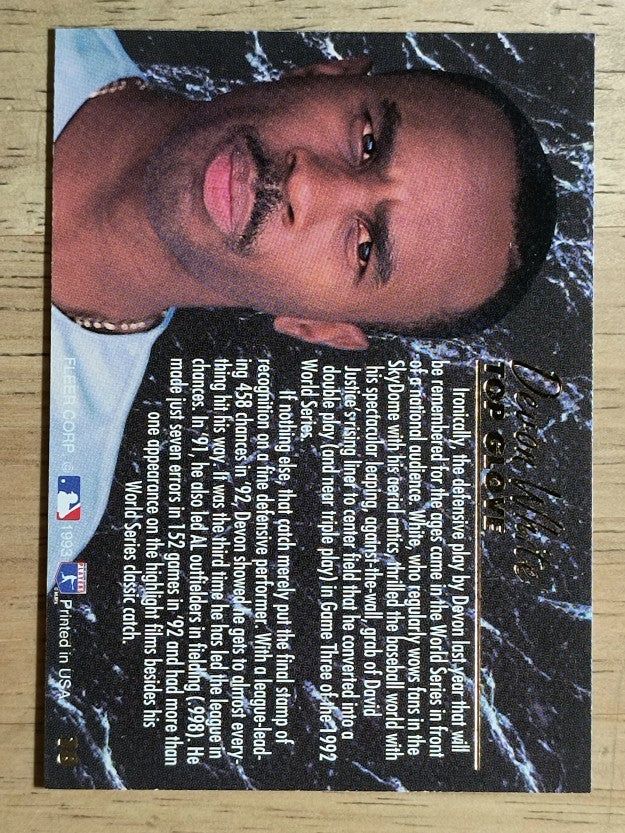 1993 Ultra Award Winners #18 Devon White