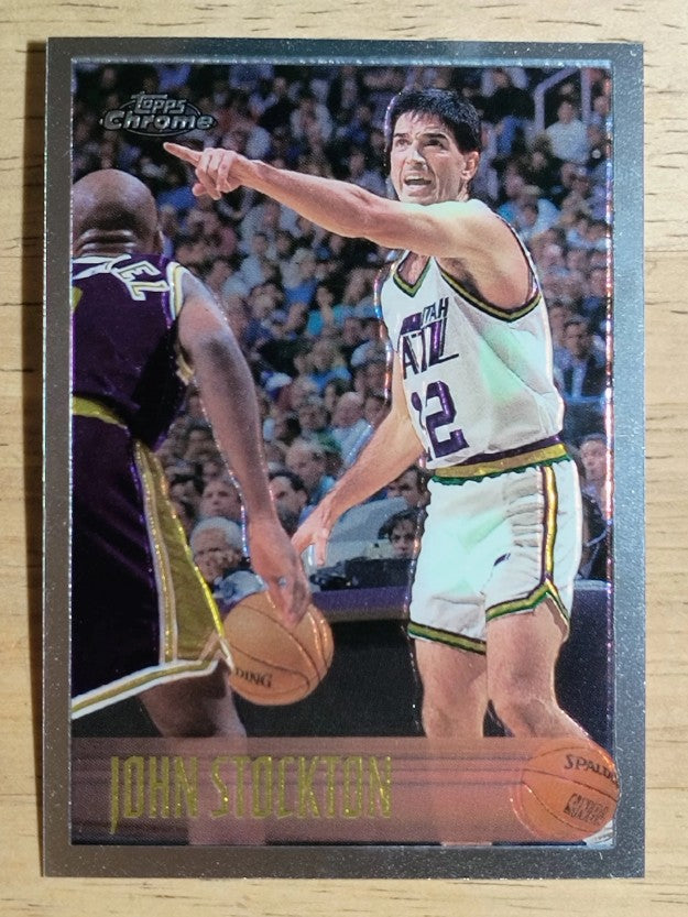 1996-97 Topps Chrome #65 John Stockton