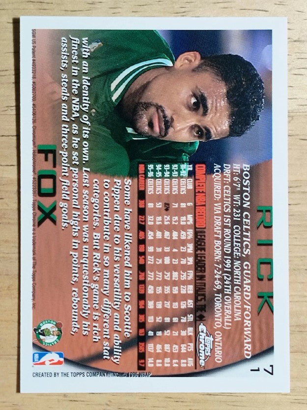 1996-97 Topps Chrome #71 Rick Fox