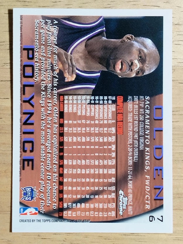 1996-97 Topps Chrome #76 Olden Polynice