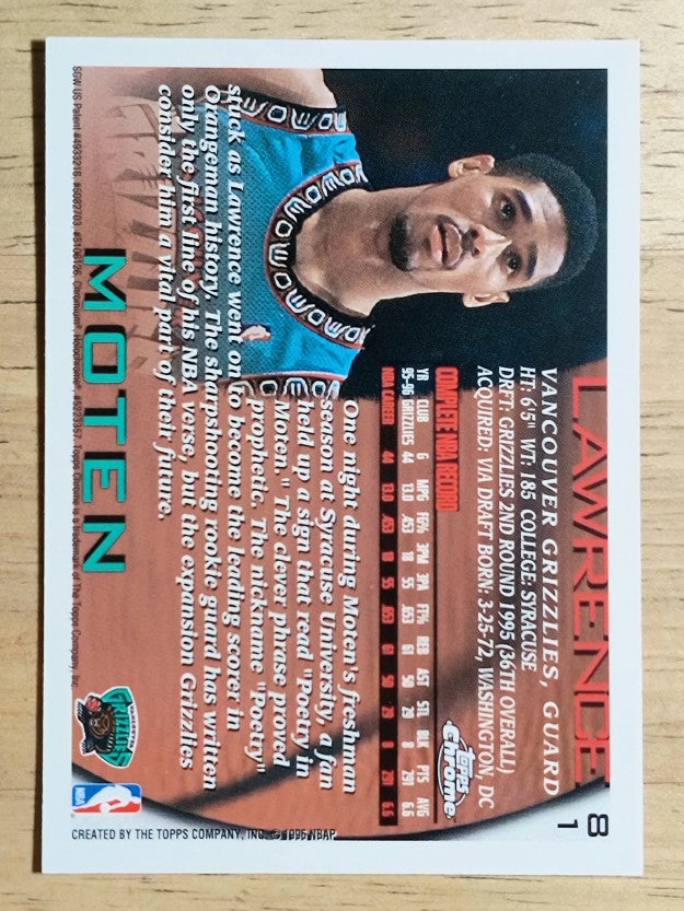 1996-97 Topps Chrome #81 Lawrence Moten