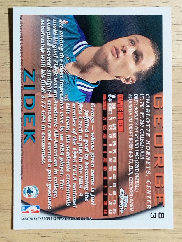 1996-97 Topps Chrome #83 George Zidek