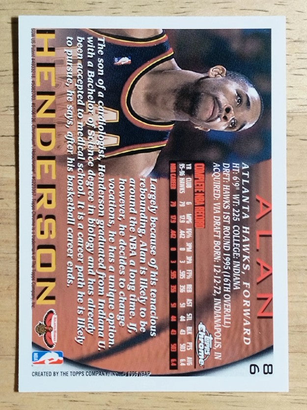 1996-97 Topps Chrome #86 Alan Henderson