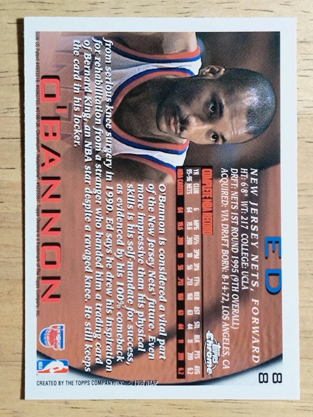 1996-97 Topps Chrome #88 Ed O'Bannon