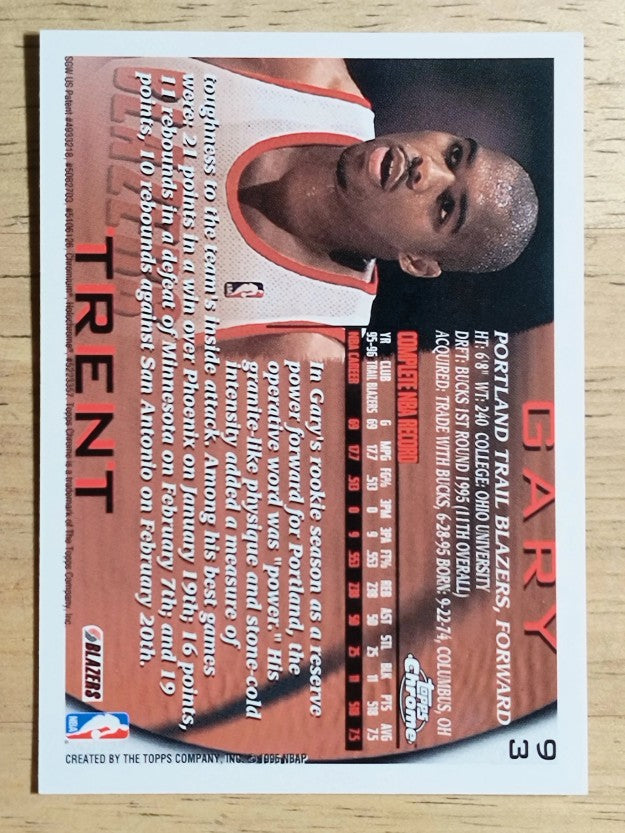 1996-97 Topps Chrome #93 Gary Trent