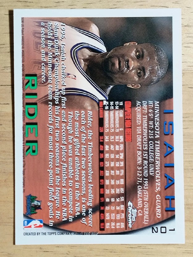 1996-97 Topps Chrome #102 Isaiah Rider