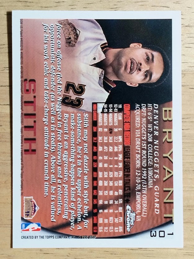 1996-97 Topps Chrome #103 Bryant Stith