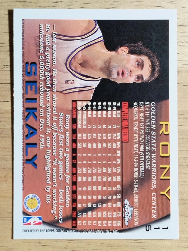 1996-97 Topps Chrome #115 Rony Seikaly