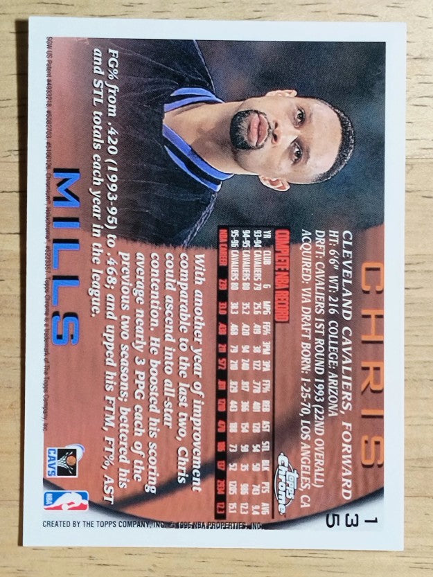 1996-97 Topps Chrome #135 Chris Mills