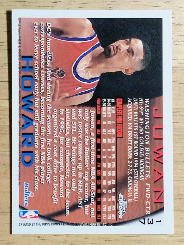 1996-97 Topps Chrome #137 Juwan Howard