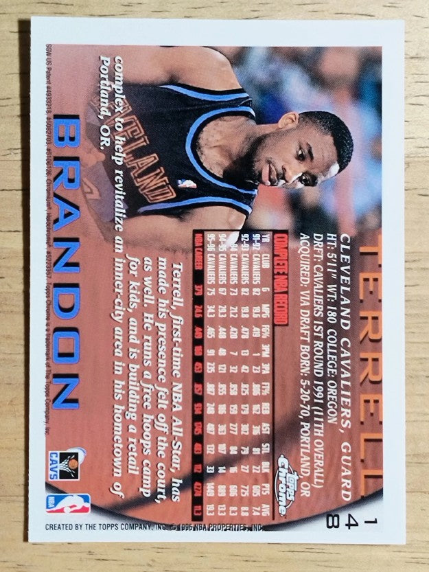 1996-97 Topps Chrome #148 Terrell Brandon