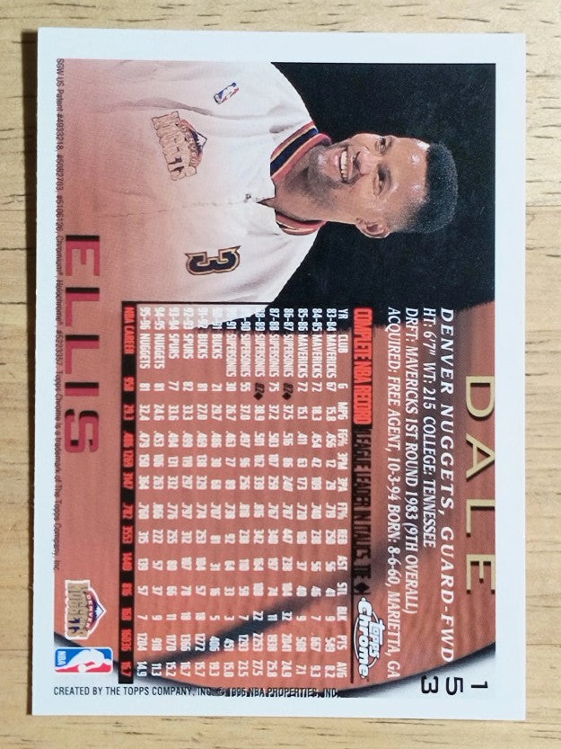 1996-97 Topps Chrome #153 Dale Ellis