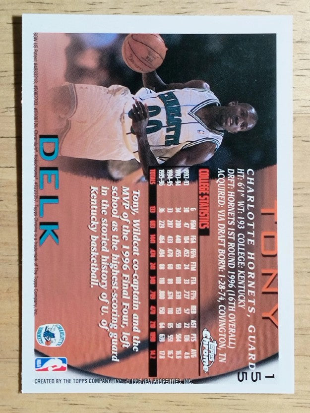 1996-97 Topps Chrome #155 Tony Delk RC