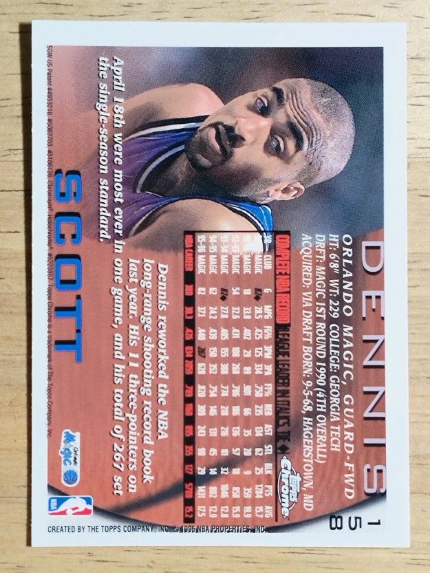1996-97 Topps Chrome #158 Dennis Scott