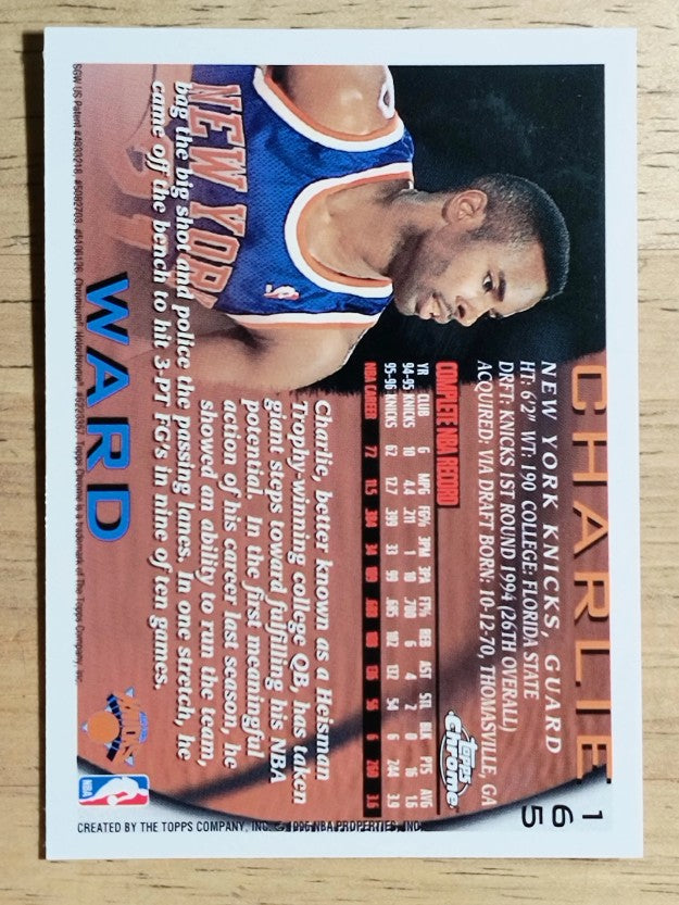 1996-97 Topps Chrome #165 Charlie Ward