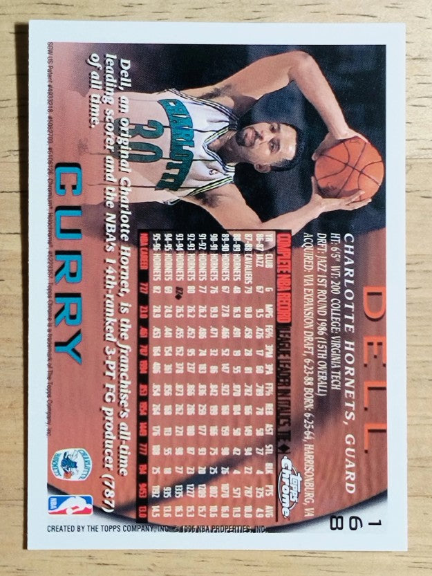 1996-97 Topps Chrome #168 Dell Curry