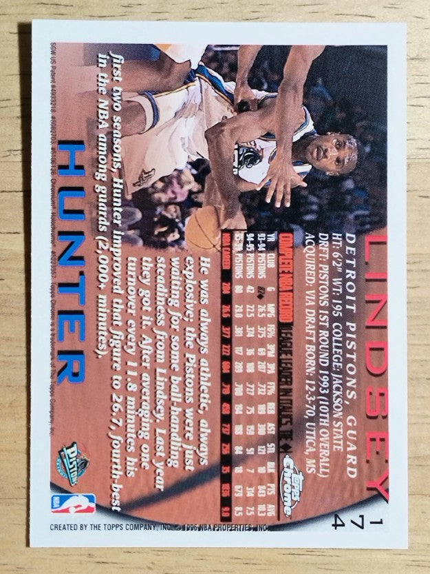 1996-97 Topps Chrome #174 Lindsey Hunter
