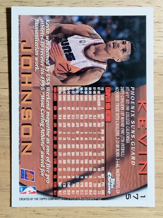 1996-97 Topps Chrome #175 Kevin Johnson