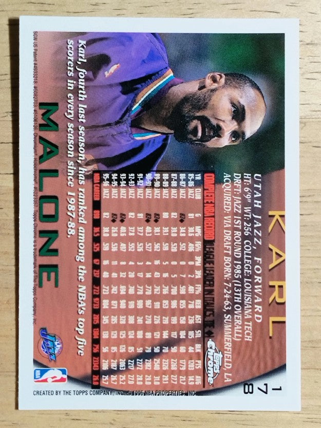 1996-97 Topps Chrome #178 Karl Malone
