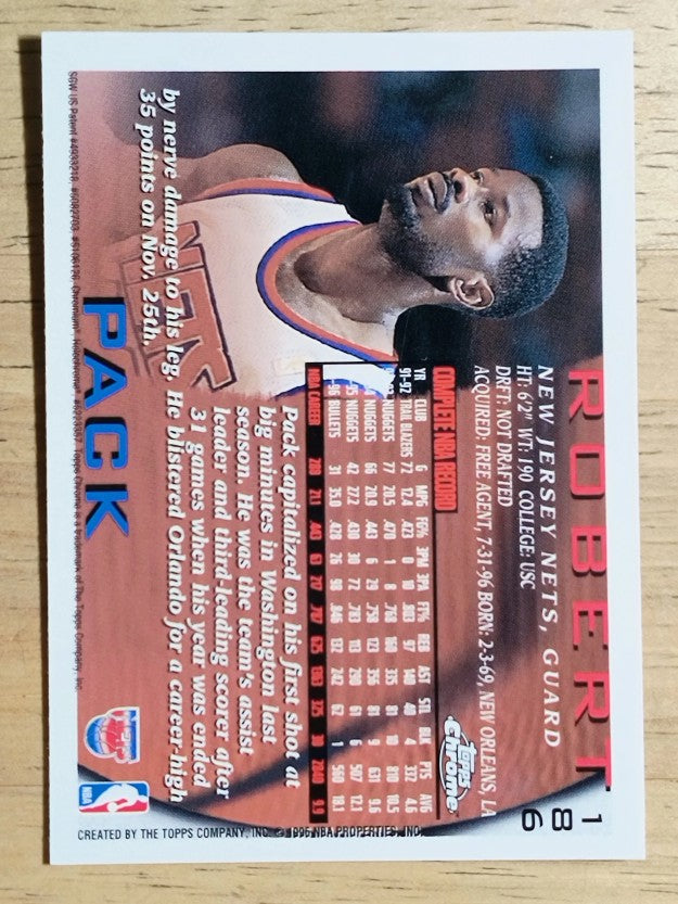 1996-97 Topps Chrome #186 Robert Pack