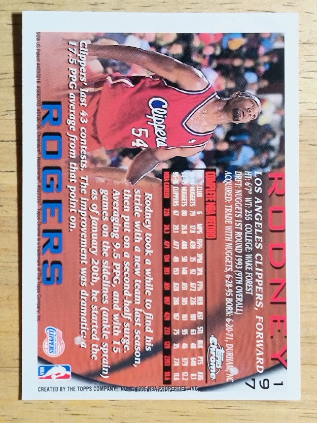 1996-97 Topps Chrome #197 Rodney Rogers