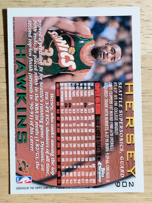 1996-97 Topps Chrome #209 Hersey Hawkins