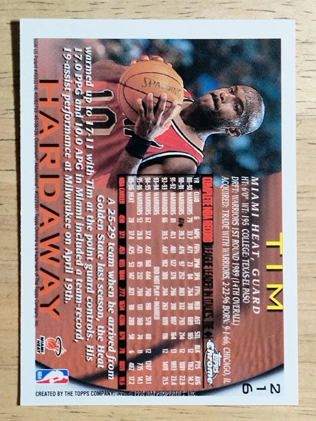 1996-97 Topps Chrome #216 Tim Hardaway