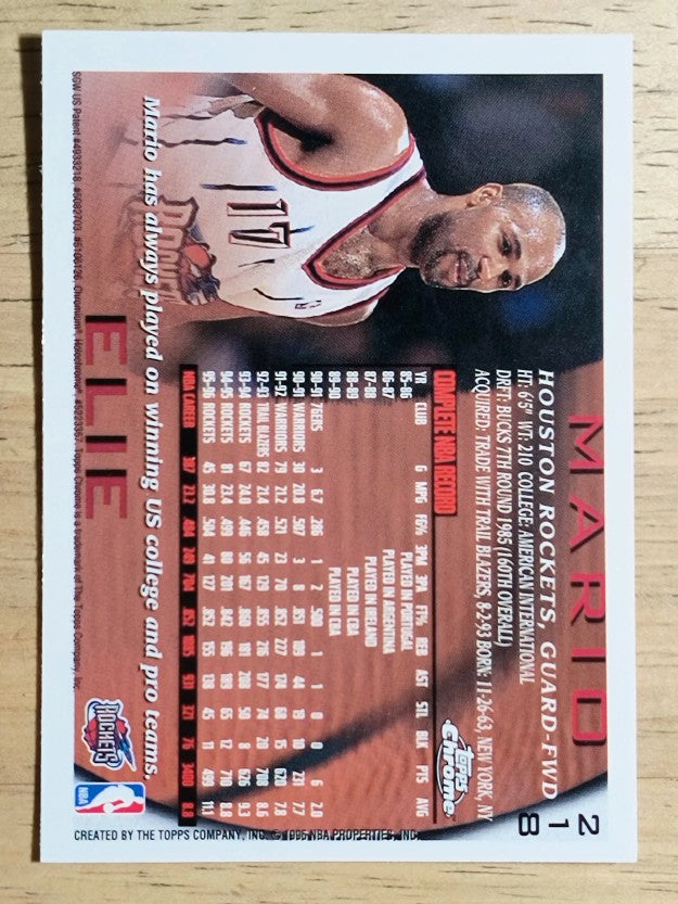 1996-97 Topps Chrome #218 Mario Elie