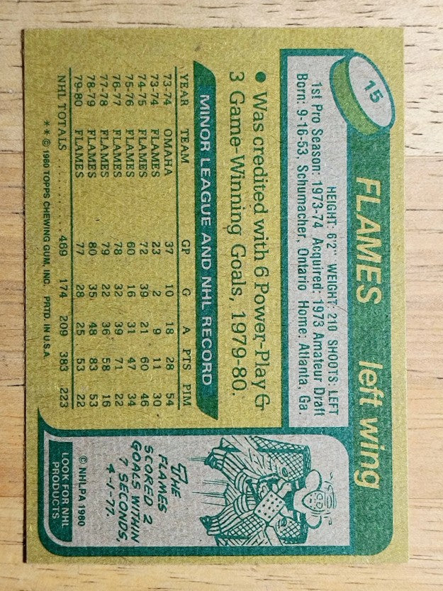 1980-81 Topps #15 Eric Vail (NMMT)
