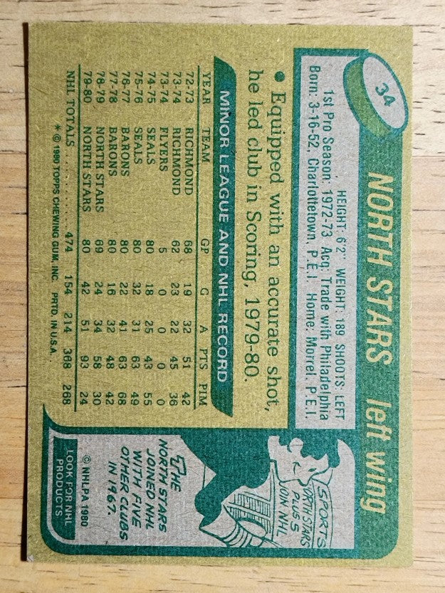 1980-81 Topps #34 Al MacAdam (EXMT)